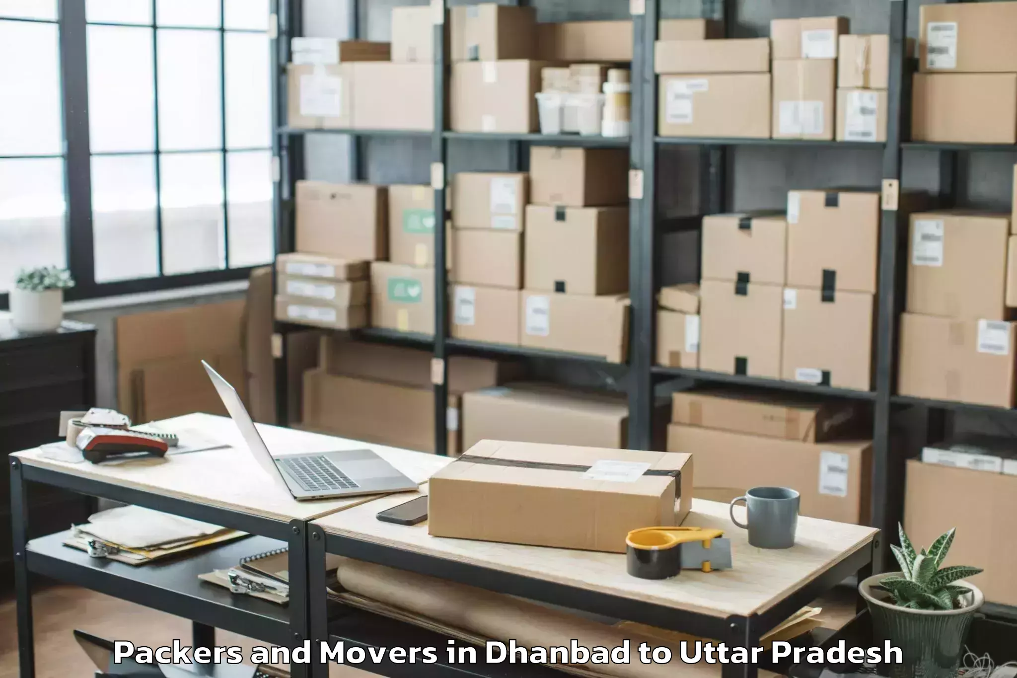 Get Dhanbad to Maghar Packers And Movers